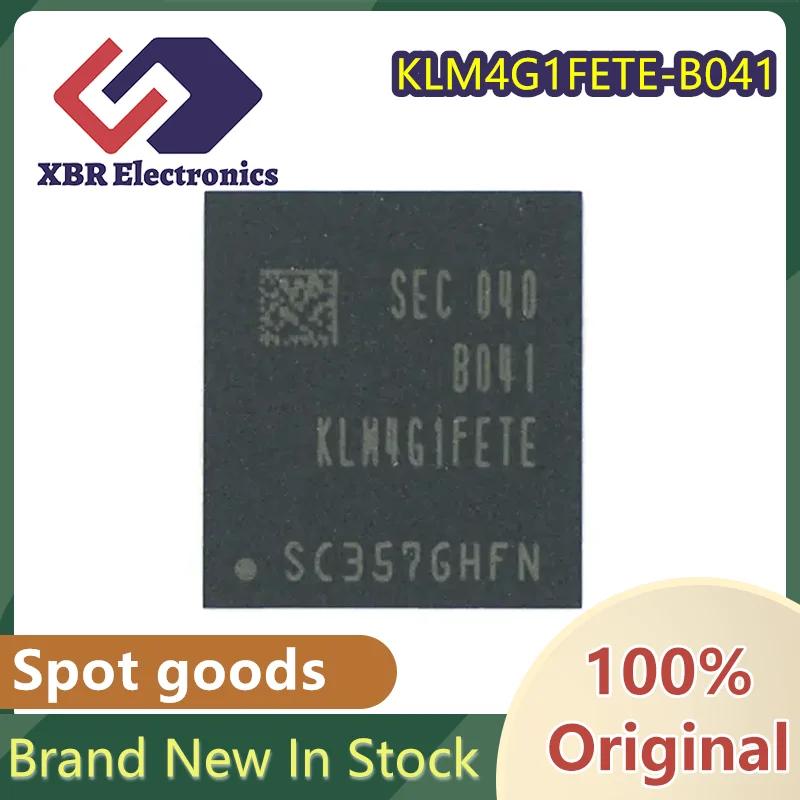 (2/10 Pieces) KLM4G1FETE-B041 4GB EMMC 5.1 153MHz Original Memory Chip for Electronics - Brand New in Stock Fast Shipping