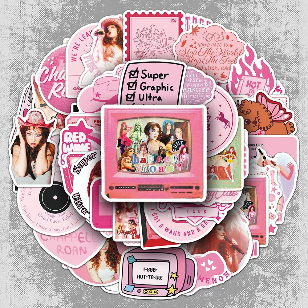 

10/30/50pcs Singer Chappell Roan Graffiti Stickers Decals Toys Waterproof DIY Laptop Skateboard Phone Suitcase Cute Sticker Toys