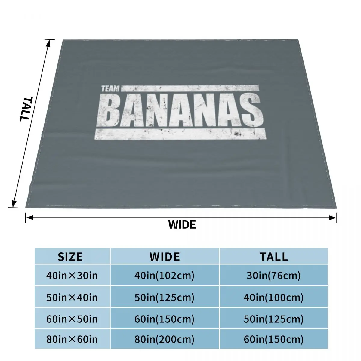 The Challenge MTV Team Bananas Throw Blanket Plush Soft Beds Beach Personalized Gift Blankets