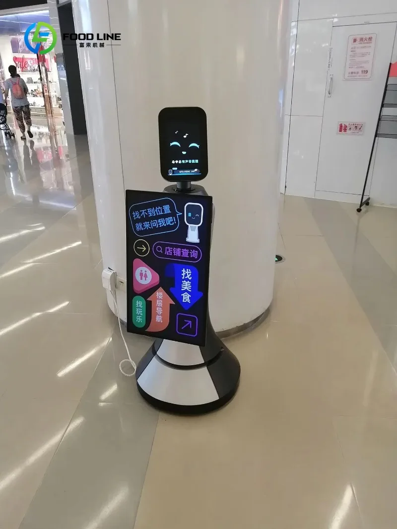 Customized intelligent AI welcome robot hotel reception explanation human-machine interaction equipment following explanation
