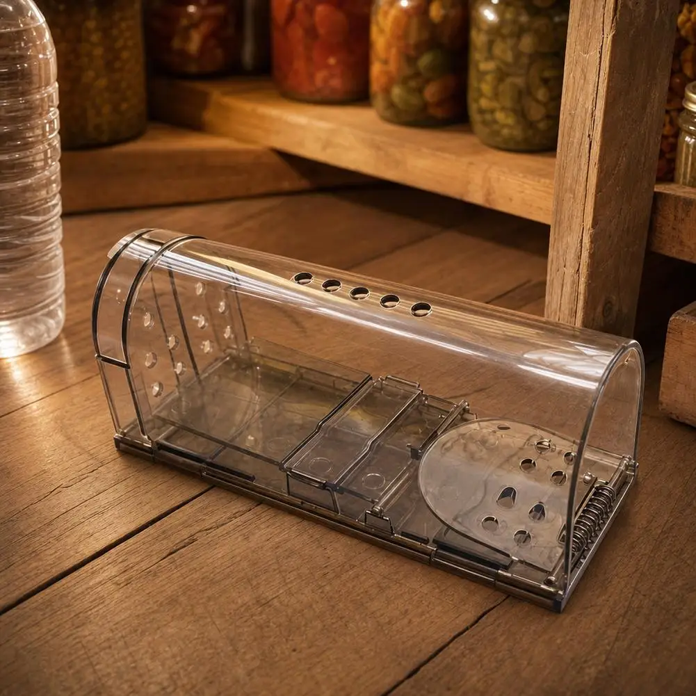 Powerful Mouse Trap Safe Pet Child Friendly Eco Non Toxic Durable Reusable Easy Setup Quick Catch Home Garage Effective Control