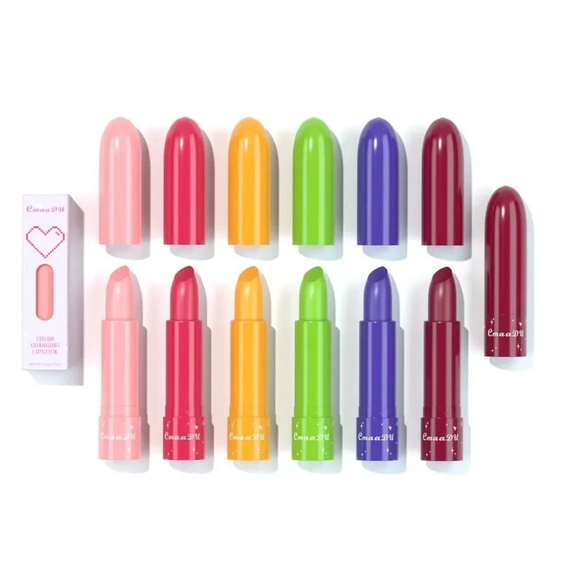 Heallor 6 Farbe wasserdichte Frucht farbe getönten Lip gloss Glanz wechselnde feuchtigkeit spendende pflegende Glow Play Lippen balsam Lippenstift Colou