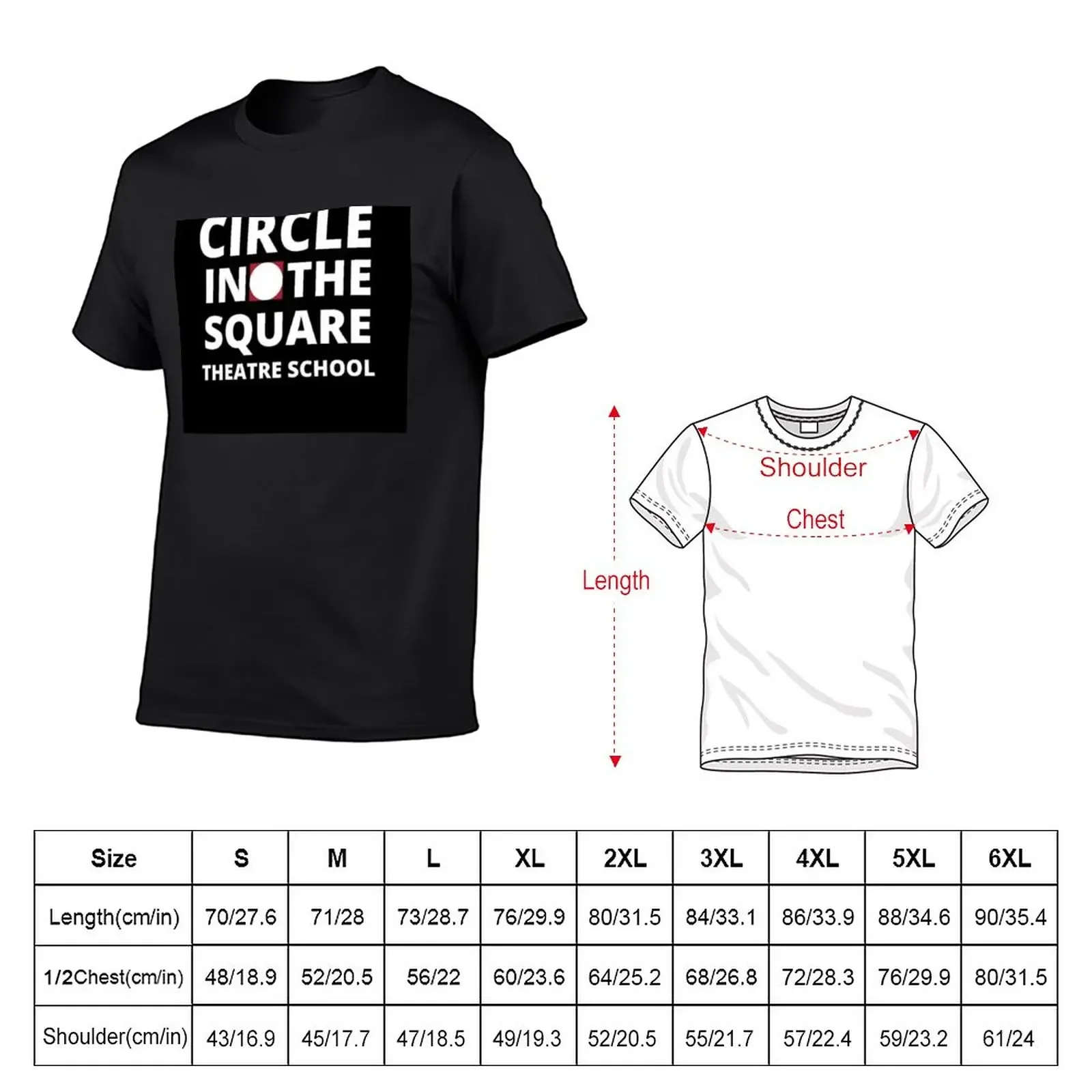 Circle in the Square Theatre School T-Shirt sweat Blouse mens t shirt