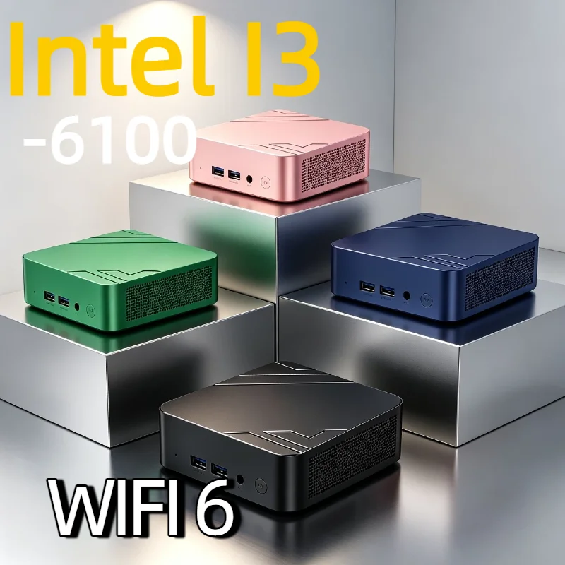High Performance Mini PC Intel Core i3-6100, 16GB RAM 1TB 2TB SSD Compact Desktop For Daily Study, Office & Smooth Light Gaming