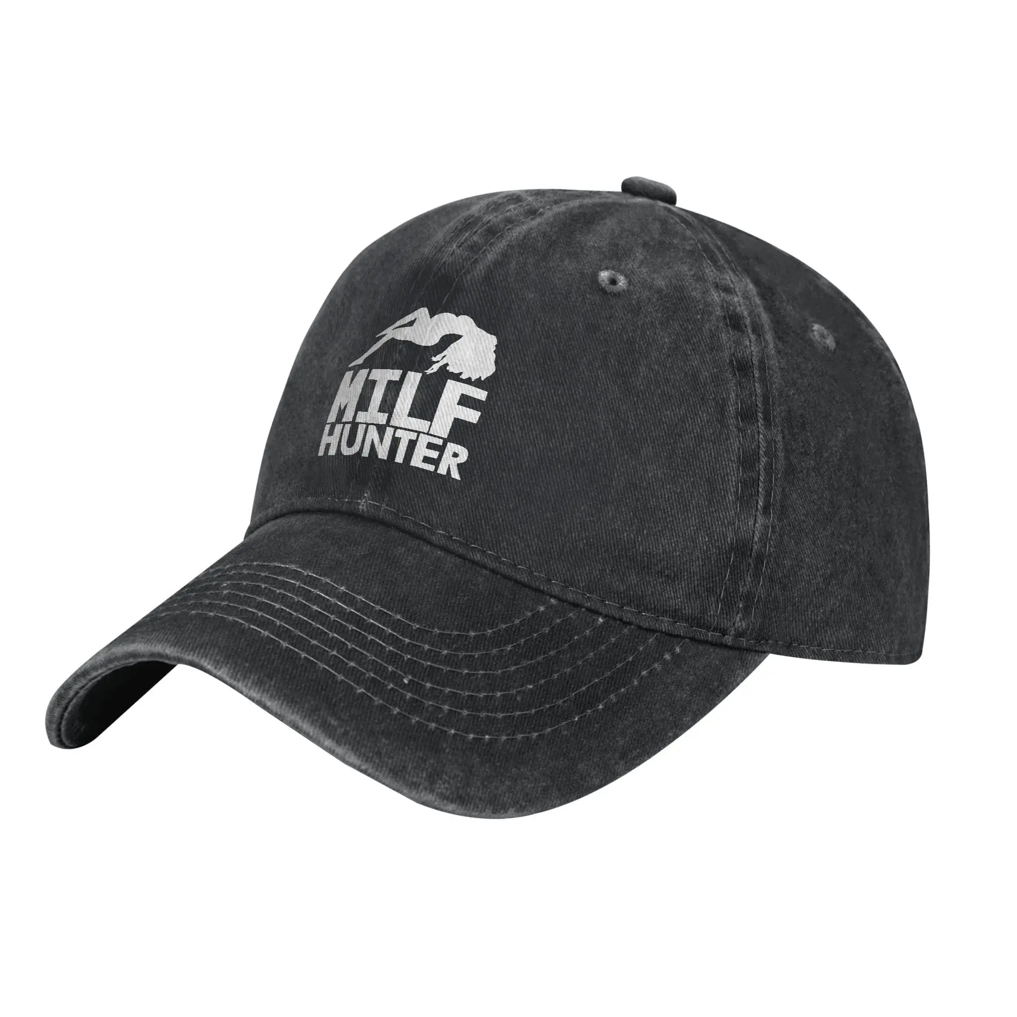 Milf Hunter divertidas gorras de béisbol Retro desgastado Denim lavado gorra de sol hombres mujeres al aire libre todas las estaciones viajes gorras de ajuste ajustable