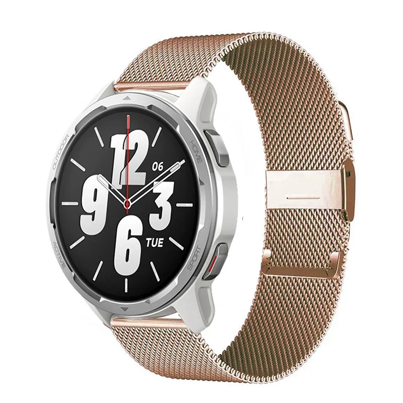 22mm Metal Band For Xiaomi Watch S1 Active Smart Watch accessories Stainless Steel Strap For Mi Watch Color 2 Sport Bracelet