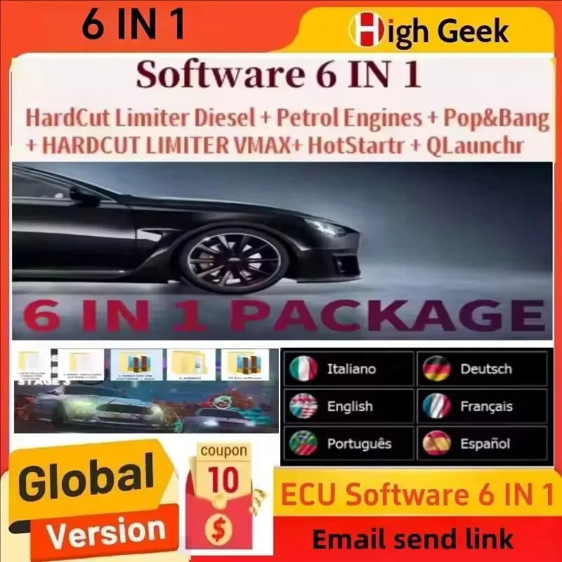 

Newest 6 IN 1 ECU Software PACKAGE HardCut Limiter Diesel+Petrol Engine UltraCuttr+Pop&Bang-HARDCUT VMAX-HotStartr-Qlaunchr