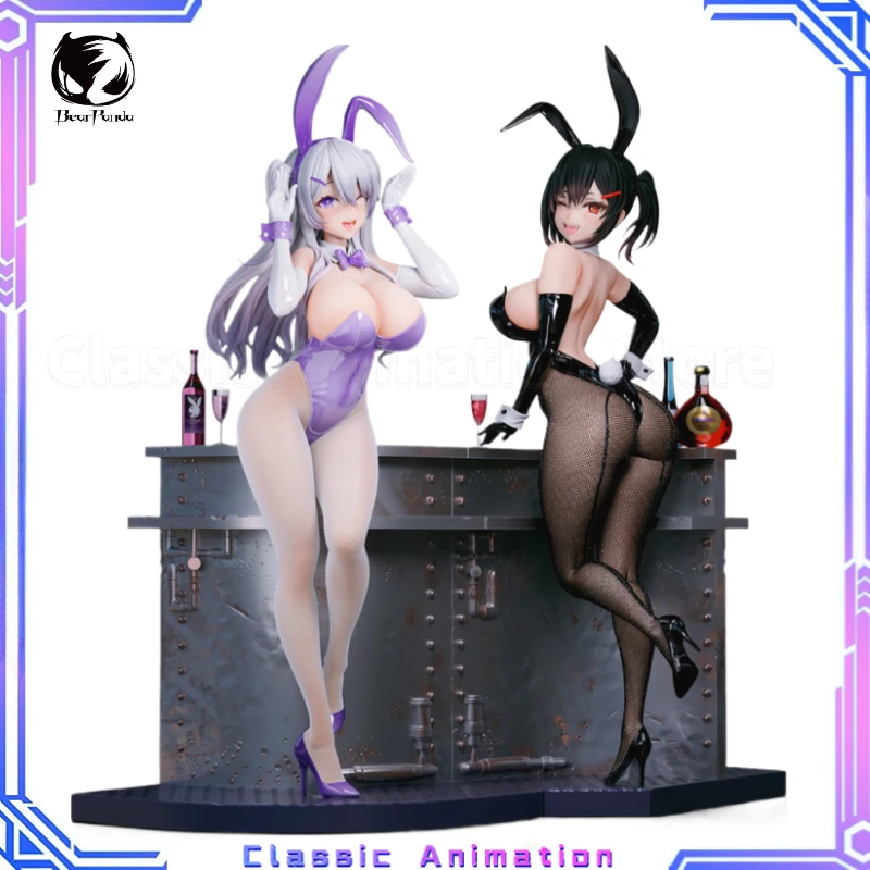 

【Original】 BearPanda Bunny Girl Asanagi Rin Xiya Temperature Paint & 3D Crystal Eye & Creative Scene Models Anime Toys