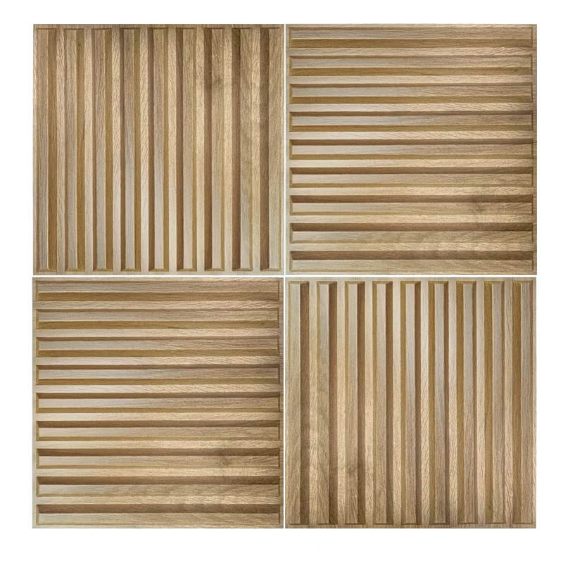 1pcs 30cm 3D Wall panel Wood grain wallpaper waterproof 3D wall sticker ative ceiling living room mold bathroom kitchen Hotel