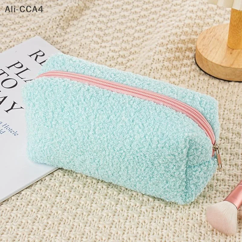 (YY) 1 قطعة 2025 جديد الشتاء أفخم القلم حقيبة مقلمة الصلبة سستة حقيبة للطلاب لوازم مكتبية 20*9 سنتيمتر #4