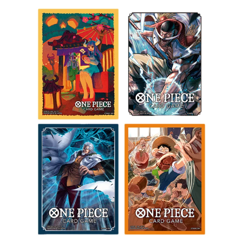 70Pcs/Set Anime One Piece OPCG Game New Original Card Sleeve 07 Silvers Rayleigh Ulti Edward Newgate Luffy Collectibles Gift Toy