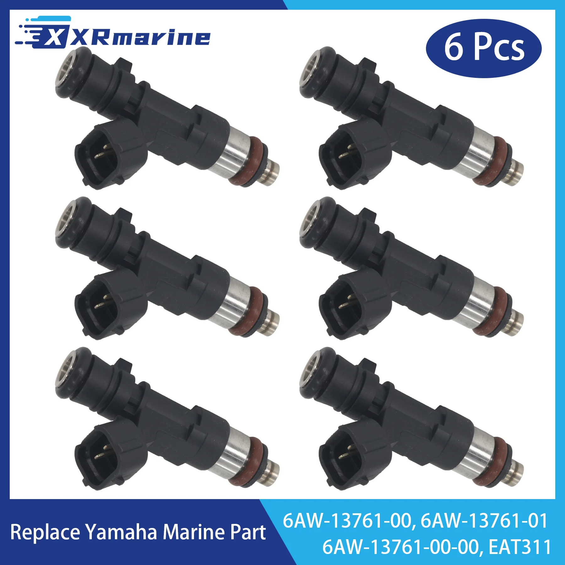 Fuel Injector Nozzle Unit 6AW-13761-00 EAT311 for Yamaha 4-Stroke F LF 200 250 300 350 HP V6 V8 Outboard Engine 6AW-13761-01