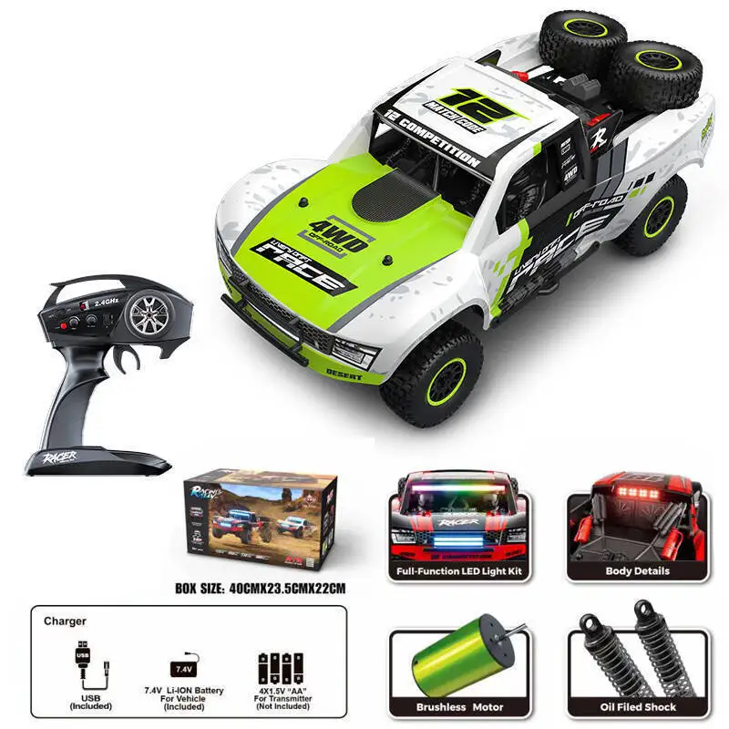 

Hb-Rd1201 1:12 Полномасштабный 4wd Drift Short-Course 2,4 г Бесщеточный высокоскоростной автомобиль с дистанционным управлением Модель игрушечного автомобиля для мальчиков