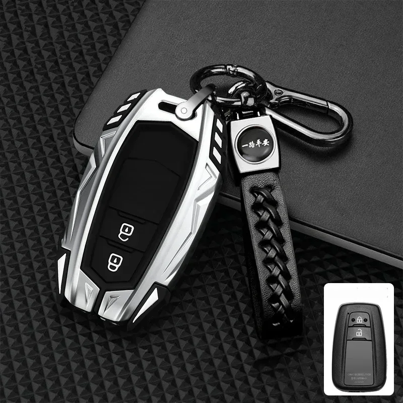 

Zinc Alloy Car Remote Key Case Cover For Toyota CHR Camry Prius Land Cruiser Prado Furniture Corolla Yaris RAV4 Highlander