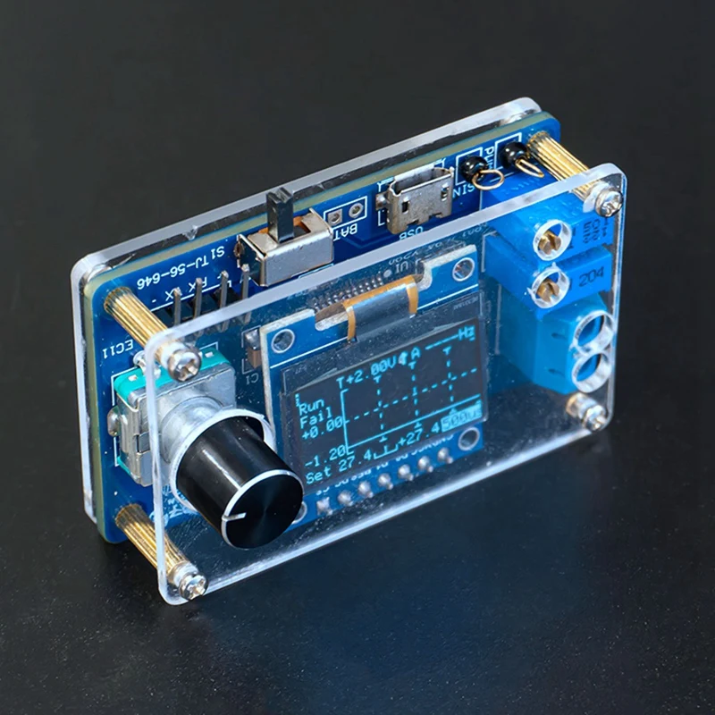 Mini Oscilloscope Numérique, Kit Électronique STC8K8A MCU avec OLED de 0.96 Pouces, pour Projet de Soudage, Analyste de Soudure