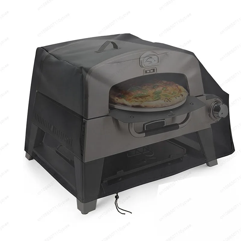 3-in-1 Dust Rain Cover for Pizza Oven, 420D Oxford Fabric Protective Case for Outdoor Grill & Oven Storage 27.9 21.2 17.7inches