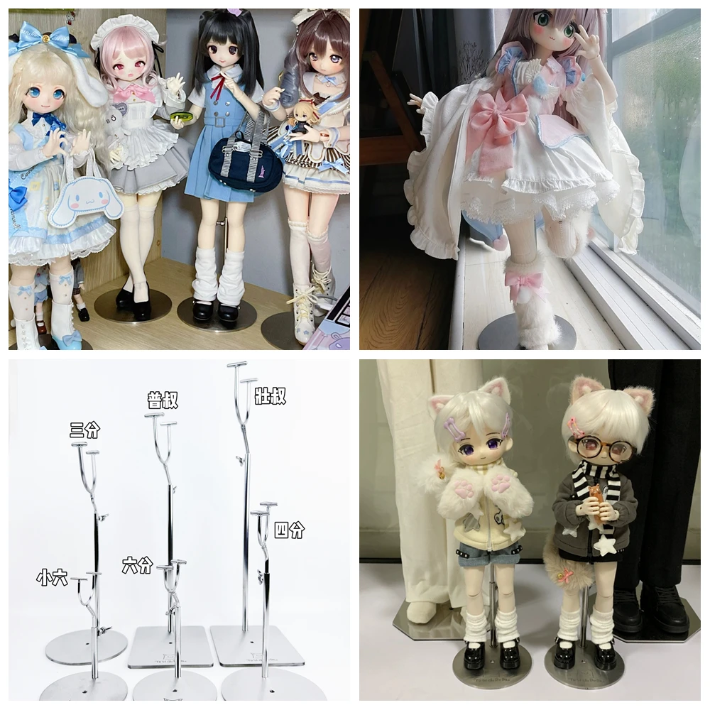 YOSD MSD BJD Doll Stand Toy Doll Accessories 1/6 1/4 Scale Collectible Figure Display Pedestal for Dolls