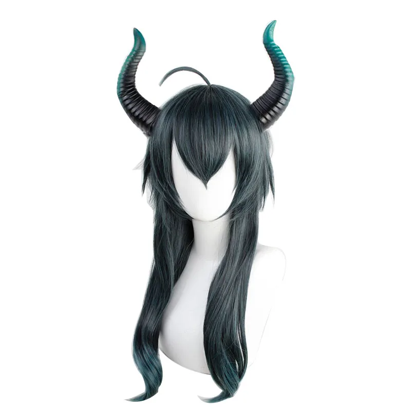 Twisted Wonderland Malleus DRACQMA Cos Cosplay Wig Halloween Carnival Party Props Synthetic Hair Heat Resistant Fiber + Wig Cap