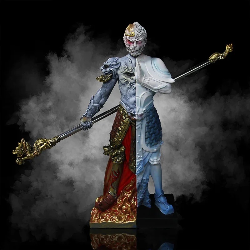 

Resin Monkey King Ornament for Living Room, Home Decoration Accessories, Floor Statues and Sculptures, Office