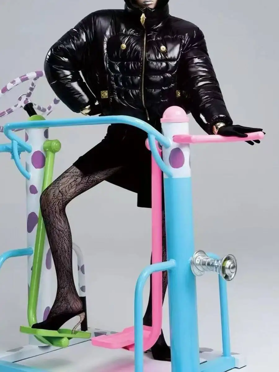 CiCi التخسيس تقسم الترتر سترات الموضة للنساء عالية الرقبة طويلة الأكمام سترة قصيرة غير رسمية الملابس النسائية الجديدة #3