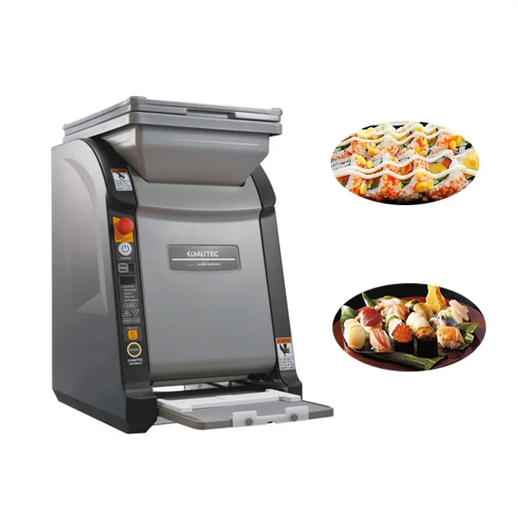 Automatic Efficient Plate Type Sushi Rice Ball Forming Sushi Robot Machine