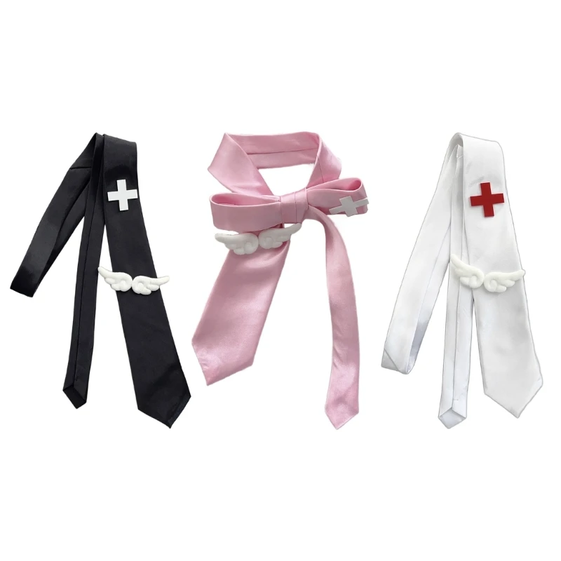 367C Uniform Tie For Janpanese JK Uniform Tie Wing Crosses seifuku Cosplay
