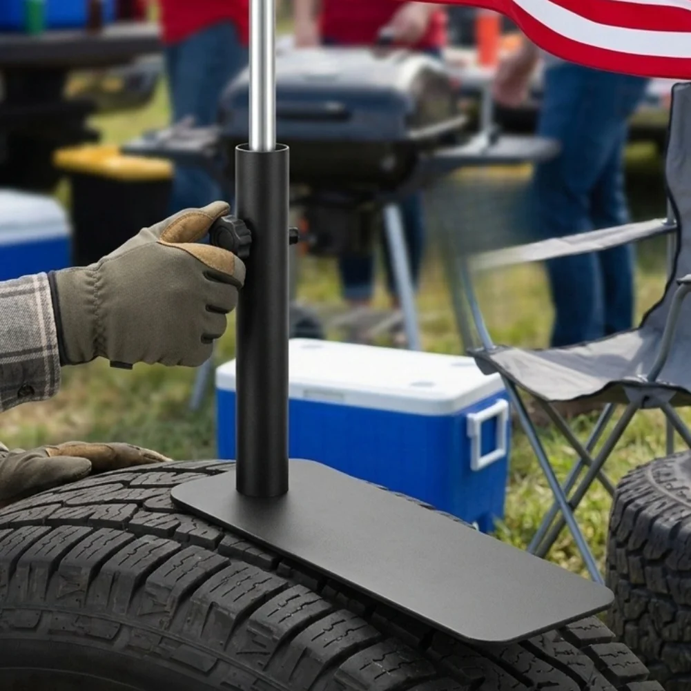 For Camping Steel Camping Vacations 1.5 Inches Diameter Securely Hold Flagpoles Sturdy Construction For Camping