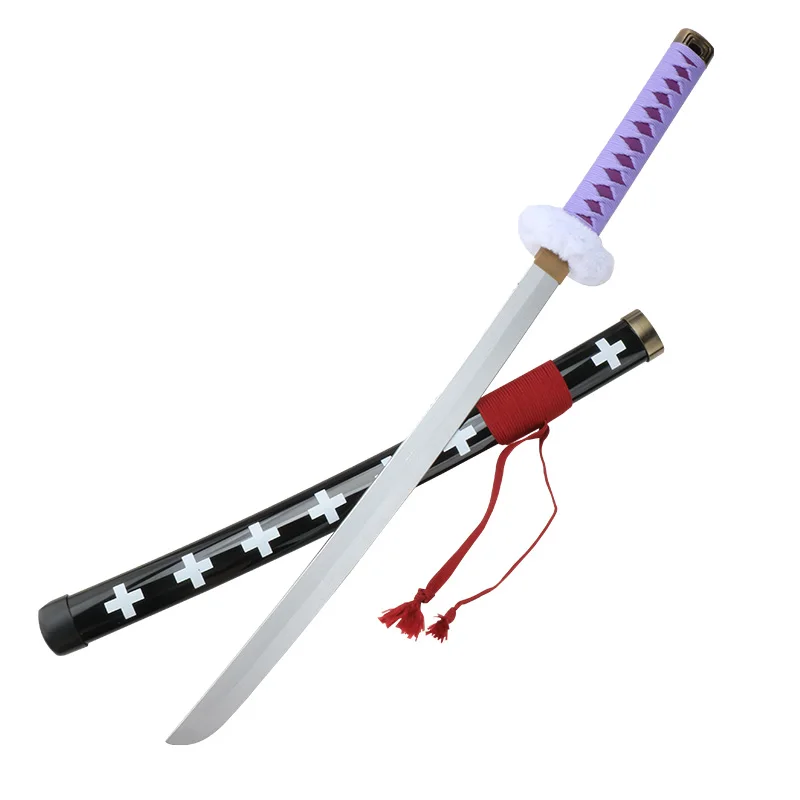 Roronoa Zoro Katana 80cm/31.5" Role-playing Weapons Props Trafalgar Law Purple Anime Character Sword Halloween Gifts