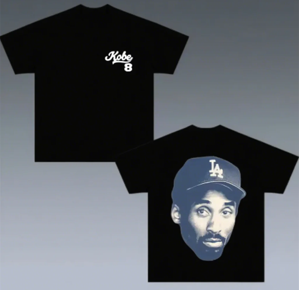 

Kobe Bryant Tribute Cotton T - Shirt Front Logo Back Kobe Image Must - Have for Kobe Supporters Print New Arrival Tee S-4XL