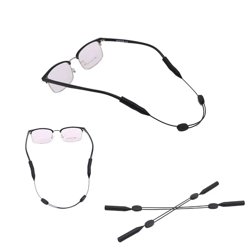5Pcs Large Round‑Head Adjustable Eyewear Retainer Strap Universal Unisex Sports Sunglasses Safety Glasses Holder