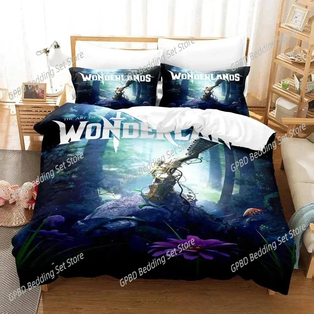 3d Pinting Game Tiny Tina's Wonderlands Comfortable Duvet Cover Pillowcase Bedding Set Children Bedroom Decoration Home Textile