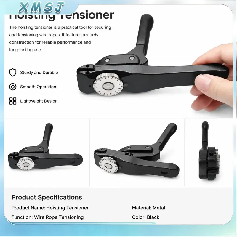 Professional Starting Clamp Aircraft Aluminum Tennis Badminton Stringing Tool Precision Depth Dial Matte Grip