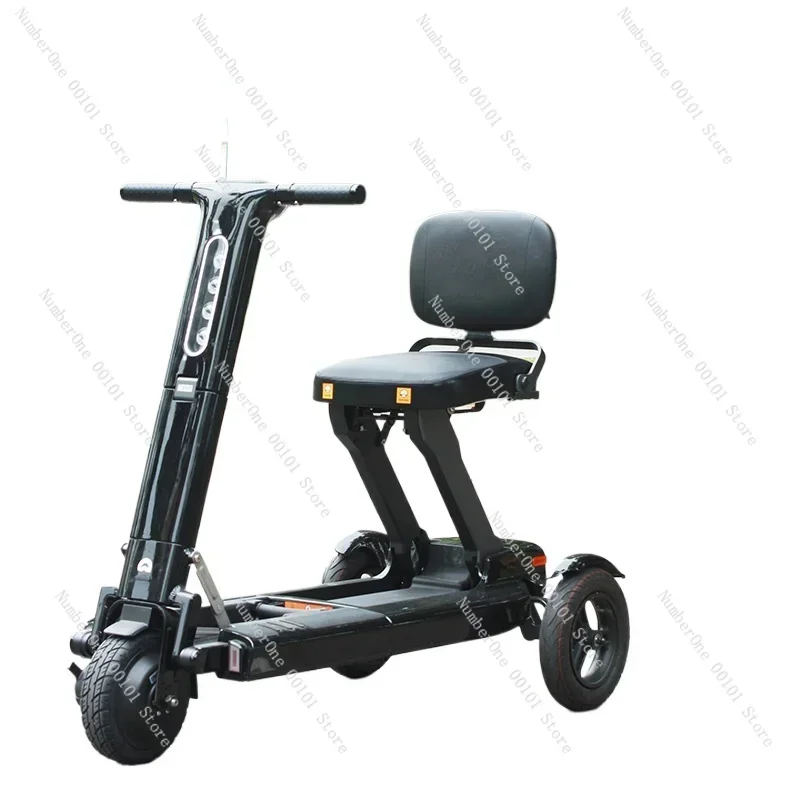 

Electric scooter for the elderly Small foldable outdoor tricycle travel tool convenient for traveling.