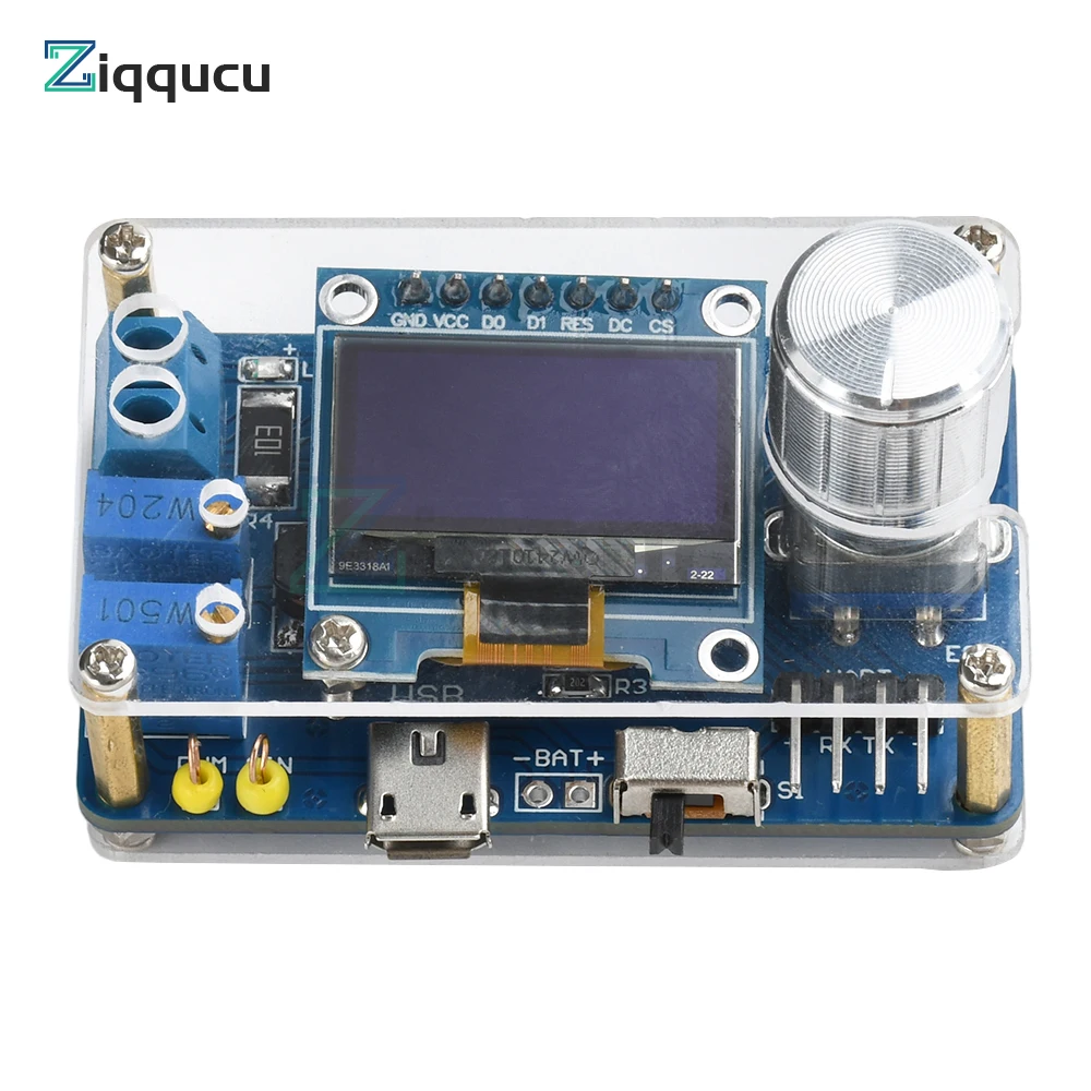 DIY Mini Digital Oscilloscope Electronic Kit DC 5V STC Microcontroller Electronic DIY Loose Parts with 0.96 inch DOS LCD