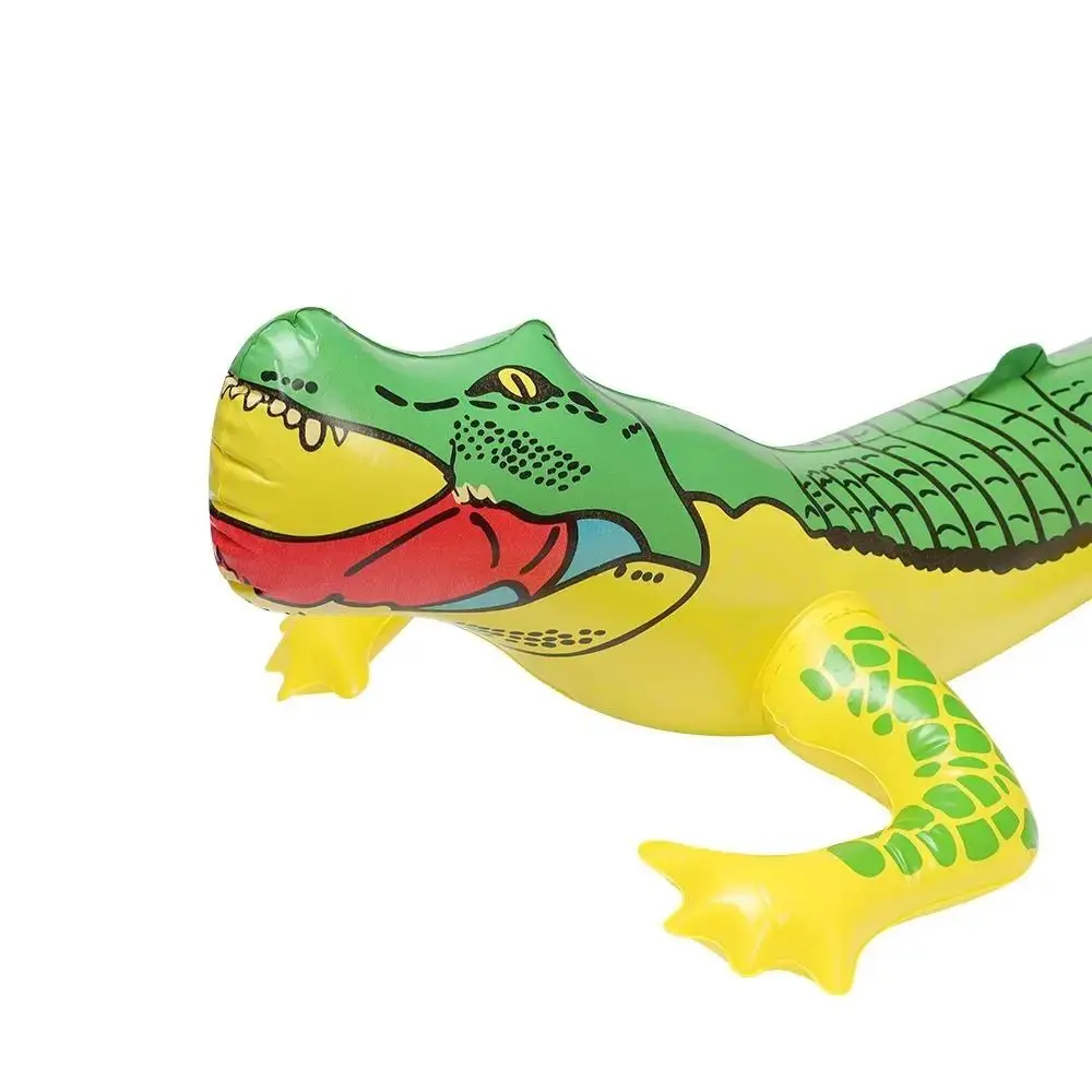 2 szt. PVC Nadmuchiwany Krokodyl Gra Balon Aligator Zabawka Krokodyl Nadmuchiwane Pływające Zabawki Wodne Interaktywne Śmieszne