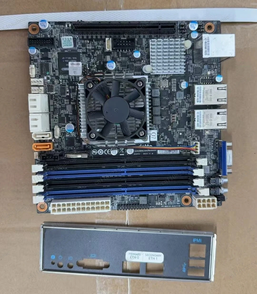 MB10‑DATTO‑O7 Mini ITX NAS Server Motherboard, Xeon D‑1521 CPU, 2*RJ45 10G LAN DDR4 ECC RAM PCIe x16 Slot For Storage Server