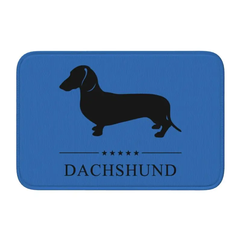 Custom Welcome Dachshund Door Floor Bath Kitchen Mats Anti-Slip  Sausage Badger Wiener Dog Doormat  Rug Carpet Footpad