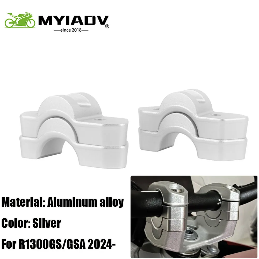 For BMW R1300GS ADV R 1300 GS Heights Up To 15 or 30 MM GS1300 Motorcycle Handlebar Riser Drag Handle Bar Clamp Extend Adapter