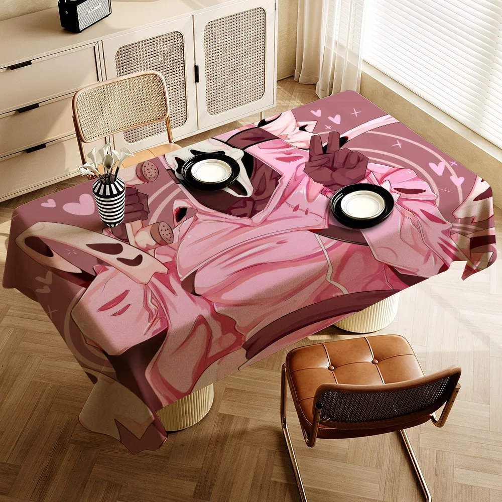 

Kawaii G-Ghostfaces Tablecloth Birthday Party Wedding Christmas Table Cover Wipe Desk Cloth Decor Covers Rectangle