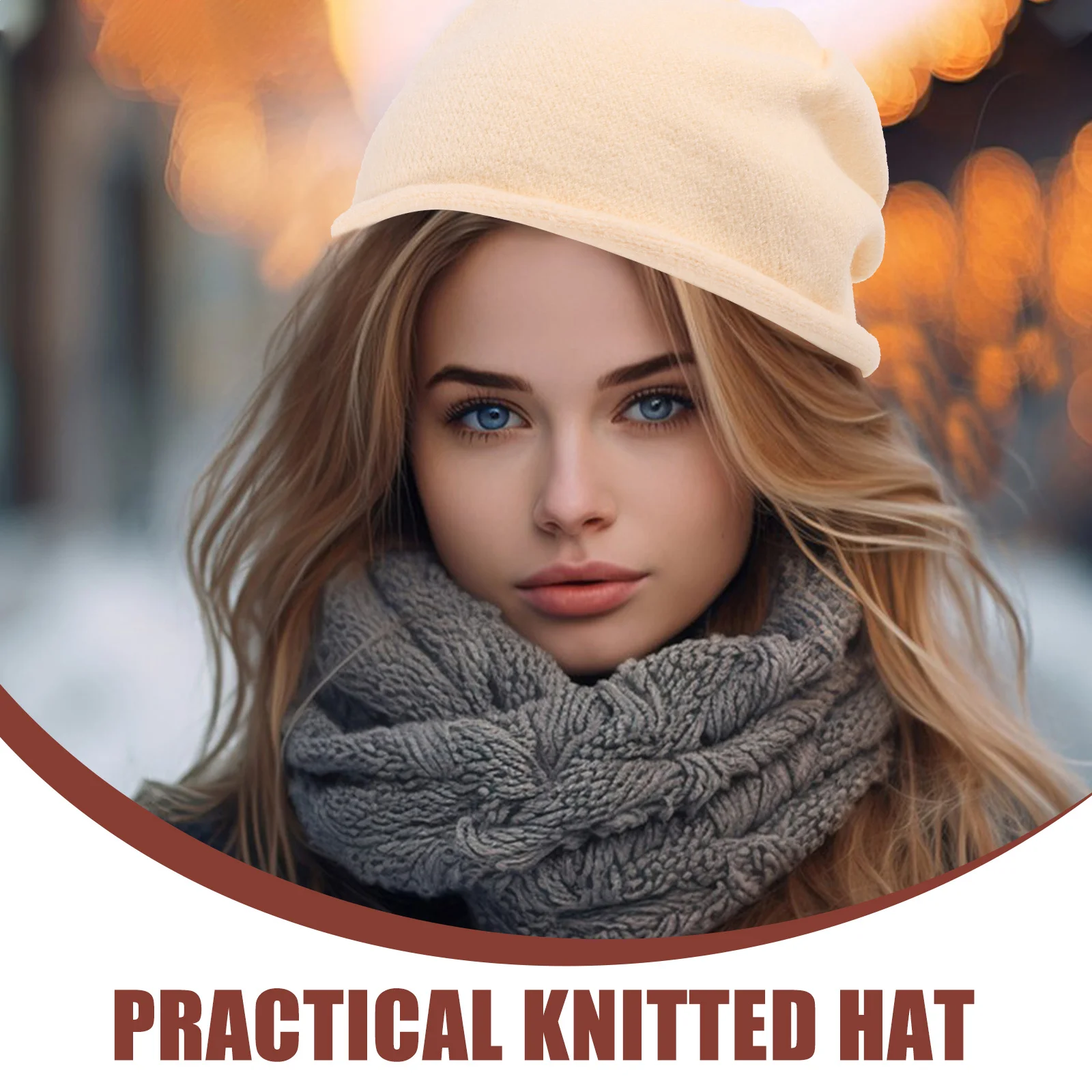 

Knitted Wool Hat For Women Men Warm Beanie Autumn Winter Stylish Unisex Fashion Accessory Trendy Headwear