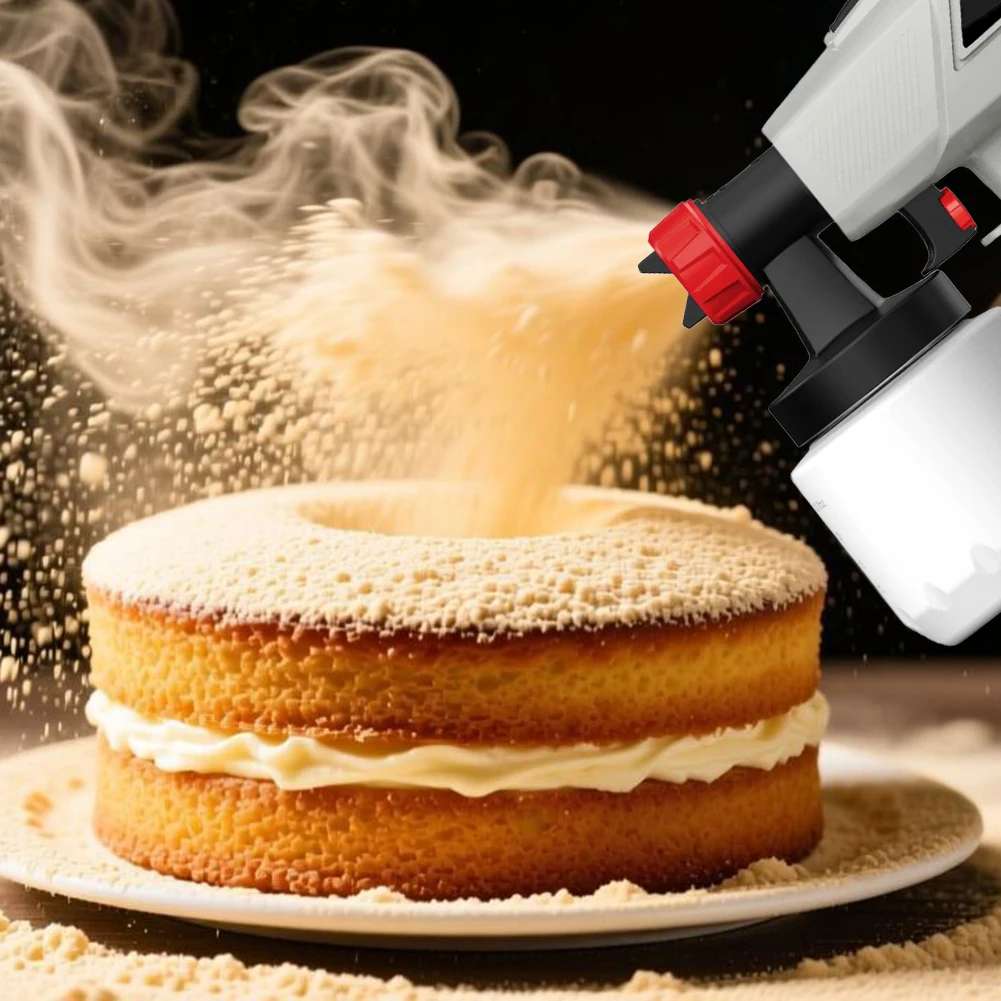 Cake For Decorating Electric Airbrush Kit 500W with Adjustable Flow and Multiple Spray Patterns for Creative Projects