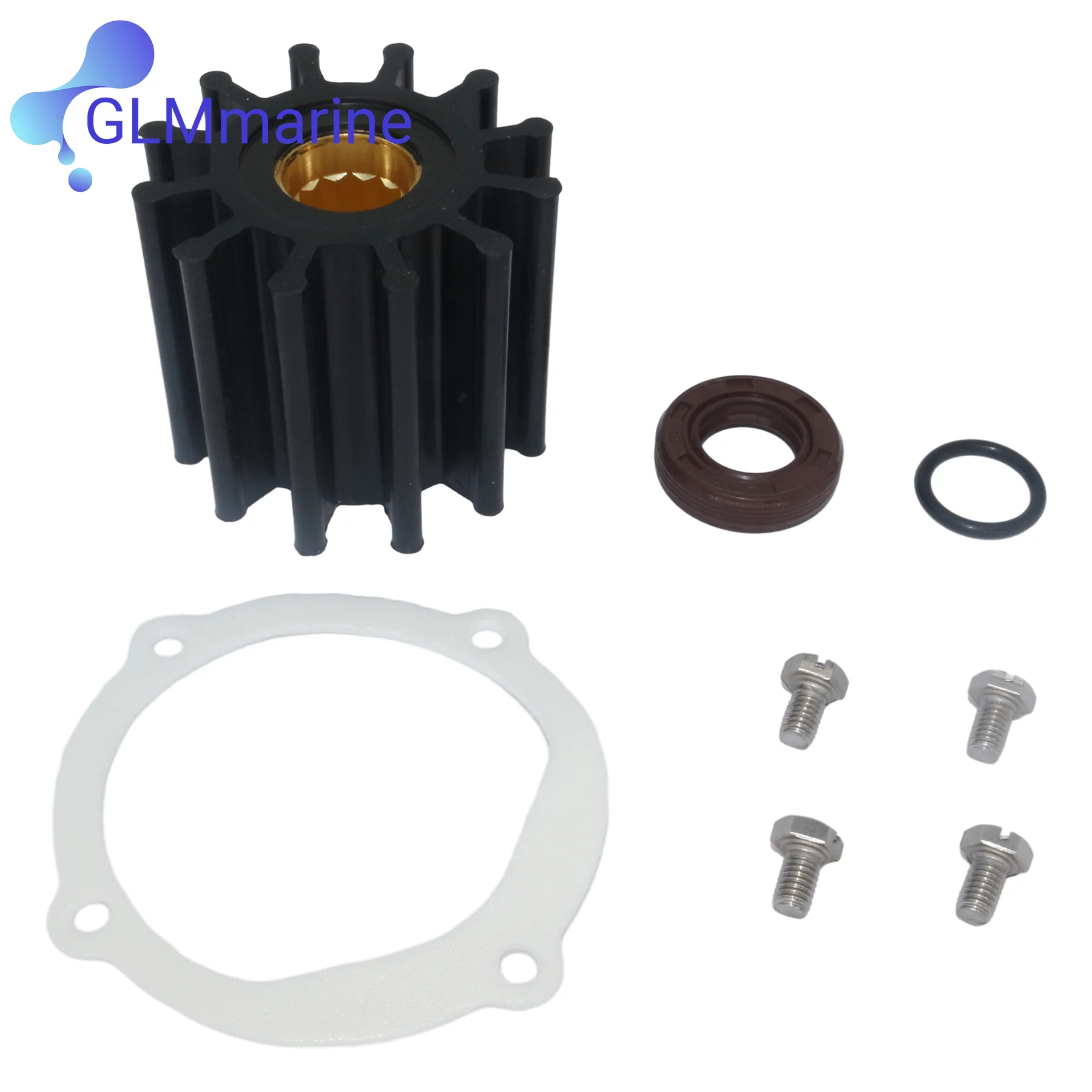 Water Pump flexible impeller kit For For Johnson Pump 09-45825 Alaska Diesel/Northern Lights Sierra 18-3089