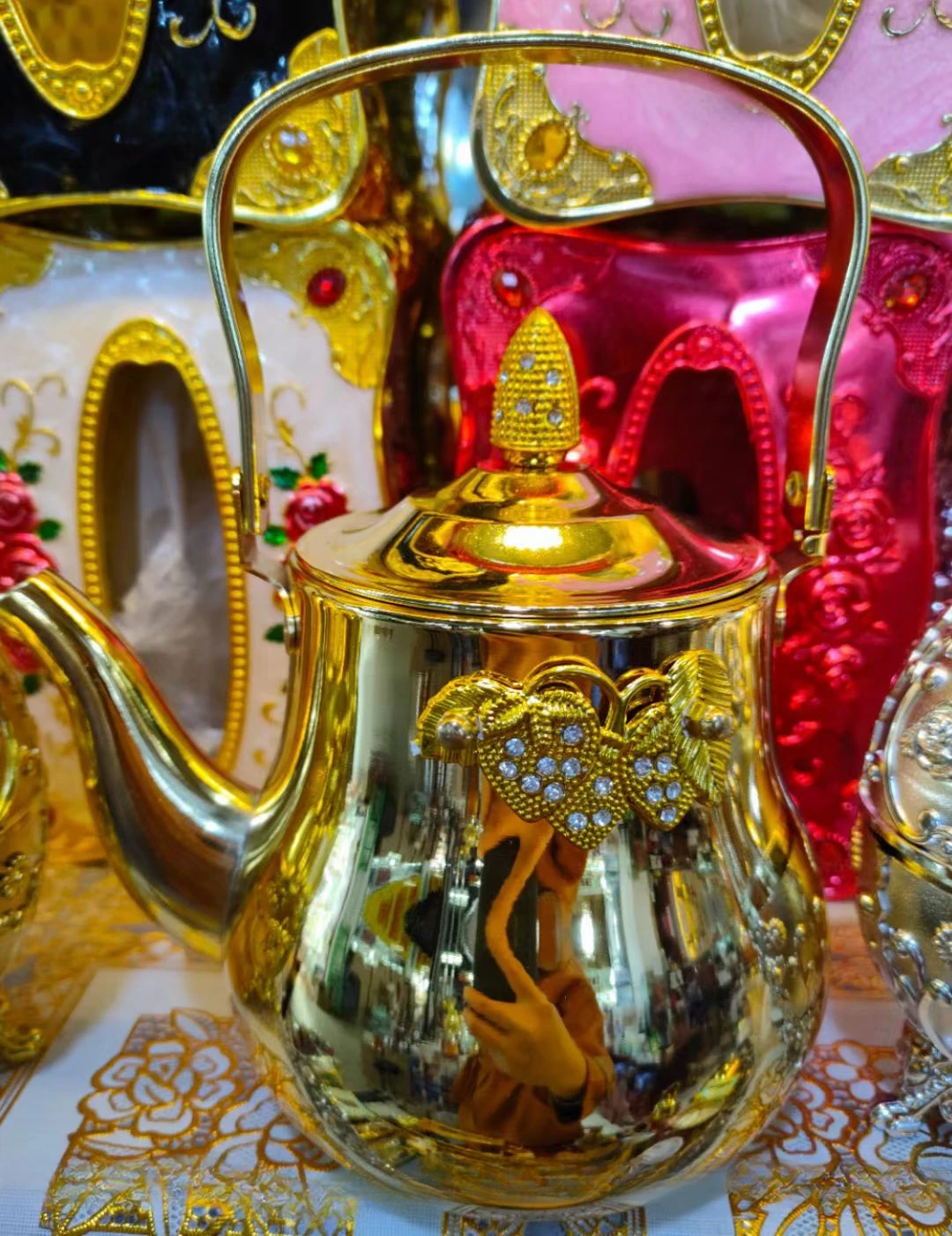 

Xinjiang Special Electroplating Technology Tea Pot