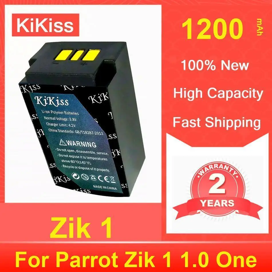 

Kikiss Battery 1200Mah Zik 1 For Parrot 1.0 One