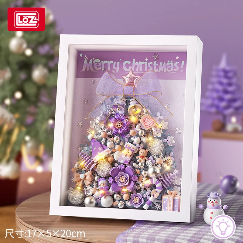 

Строительный блок LOZ1962, рождественский подарок, украшение, фоторамка, сборка строительного блока, бутик