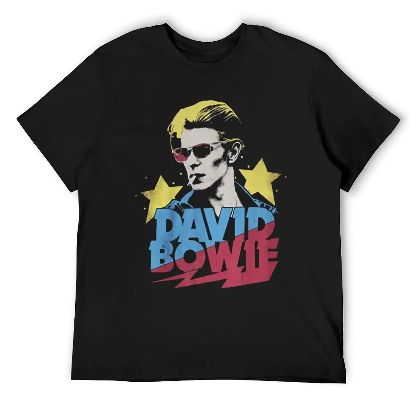 Bowie Rock T-Shirt customs boys animal print anime figures men clothing