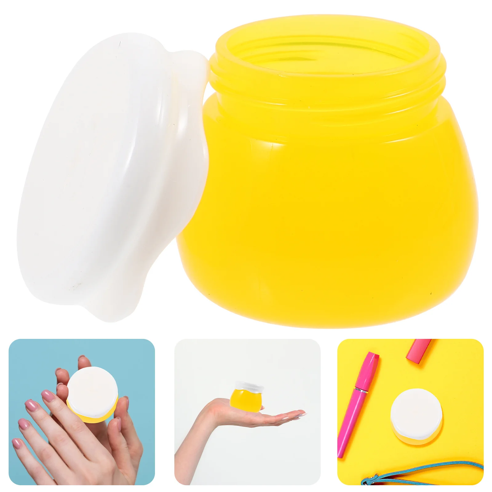 10 Stuks Potten 10G Acryl Gezichtscrème Container Draagbare Reizen Crème Dispenser Hervulbare Kleine Transparante Huidverzorging