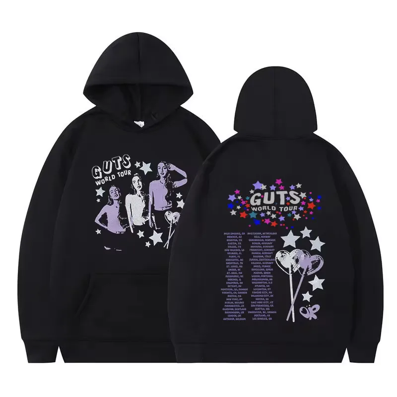 

Sour Guts Vampire Hoodies Men Women Fashion Vintage Oversized Sweatshirts Harajuku Hip Hop Hoodie Streetwear Fleece Pullover