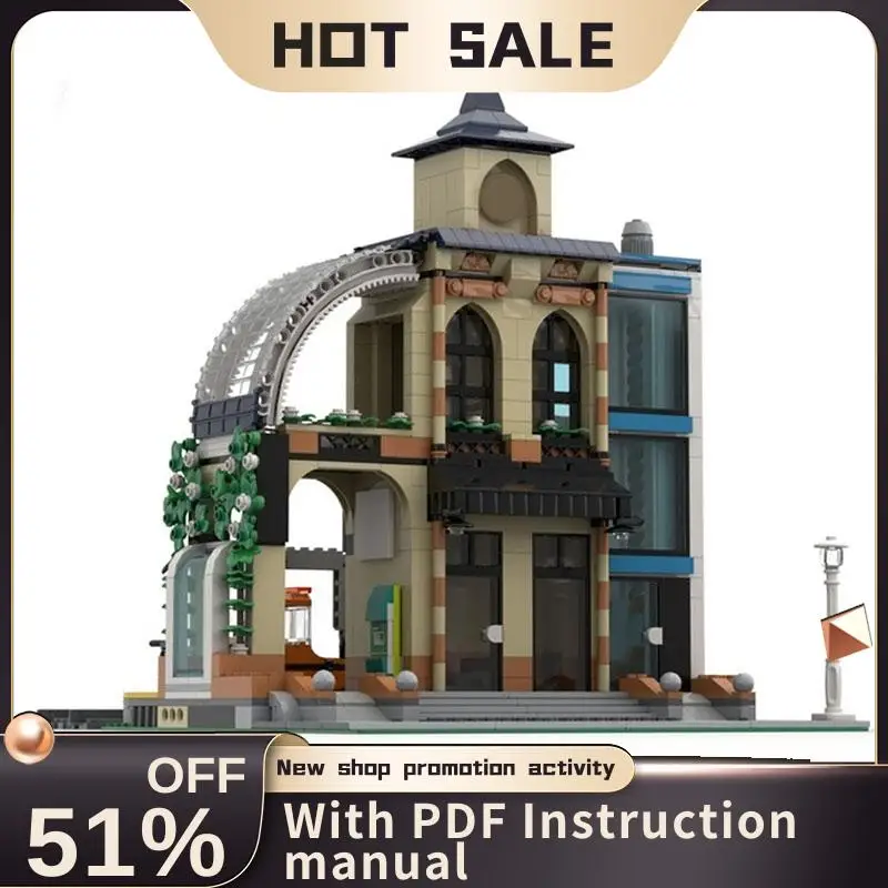 

New 957Pcs City Hot Selling Street View Moc Modular Central Station Model Building Blocks Diy Creative Ideas Toys Birthday Gift