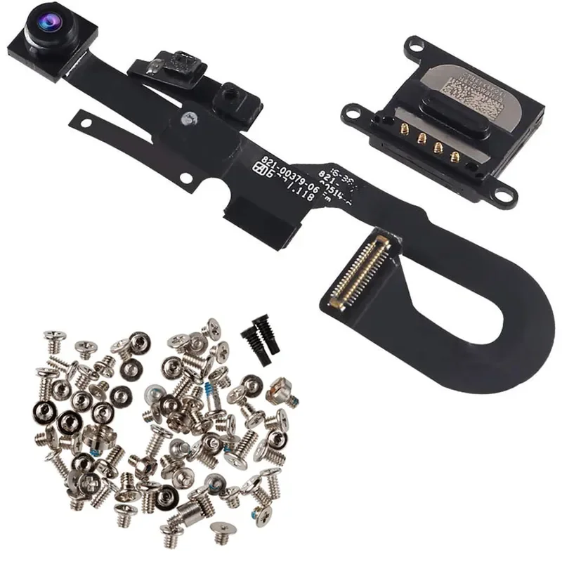 

7MP Facing Front Camera Flex Cable Proximity Sensor Light Microphone Replacement For iPhone 7 8 Plus Ear Speaker Full Screw